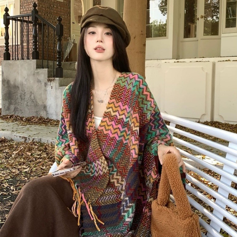 Go Ethnic Fashion - شال سفر بنمط عرقي 110*175 سم