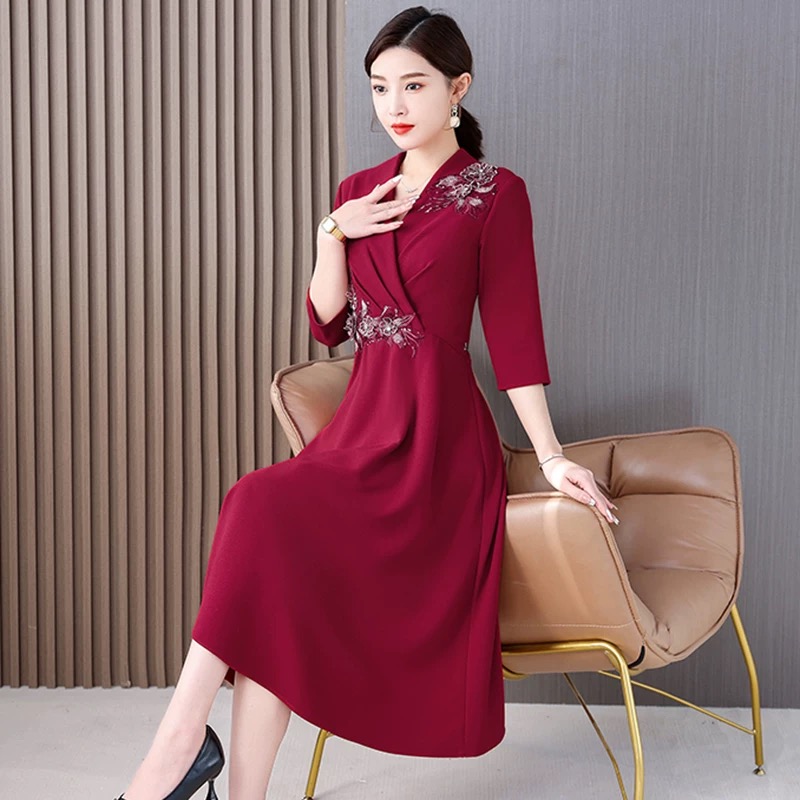 Ao Dai Vietnam Dress - المرأة Aodai فيتنام شيونغسام النمط العرقي