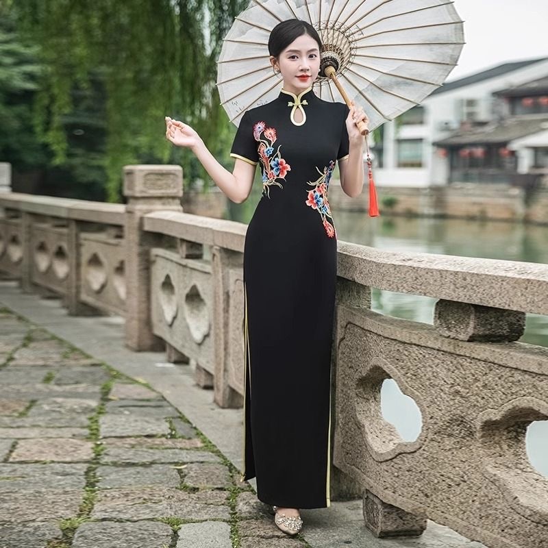 Ao Dai Vietnam Dress - المرأة التقليدية فيتنام Aodai شيونغسام الشرقية