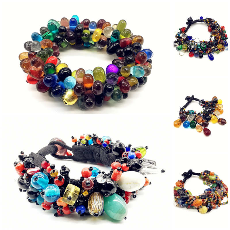 Ethnic Fashion Com - نيبال الملونة العتيقة القديمة Lampwork الزجاج