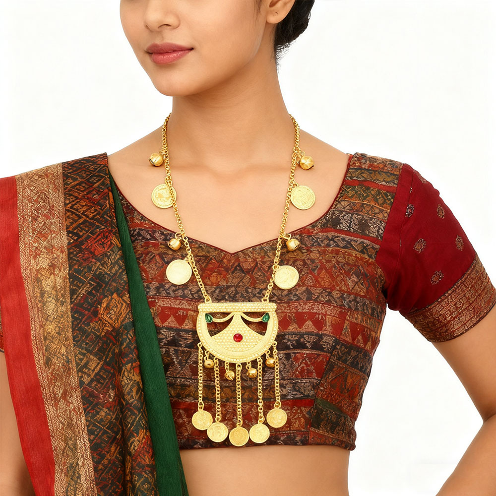 Ethnic Fashion Pakistan - الأفغانية باكستان العملات التقليدية القمر قلادة