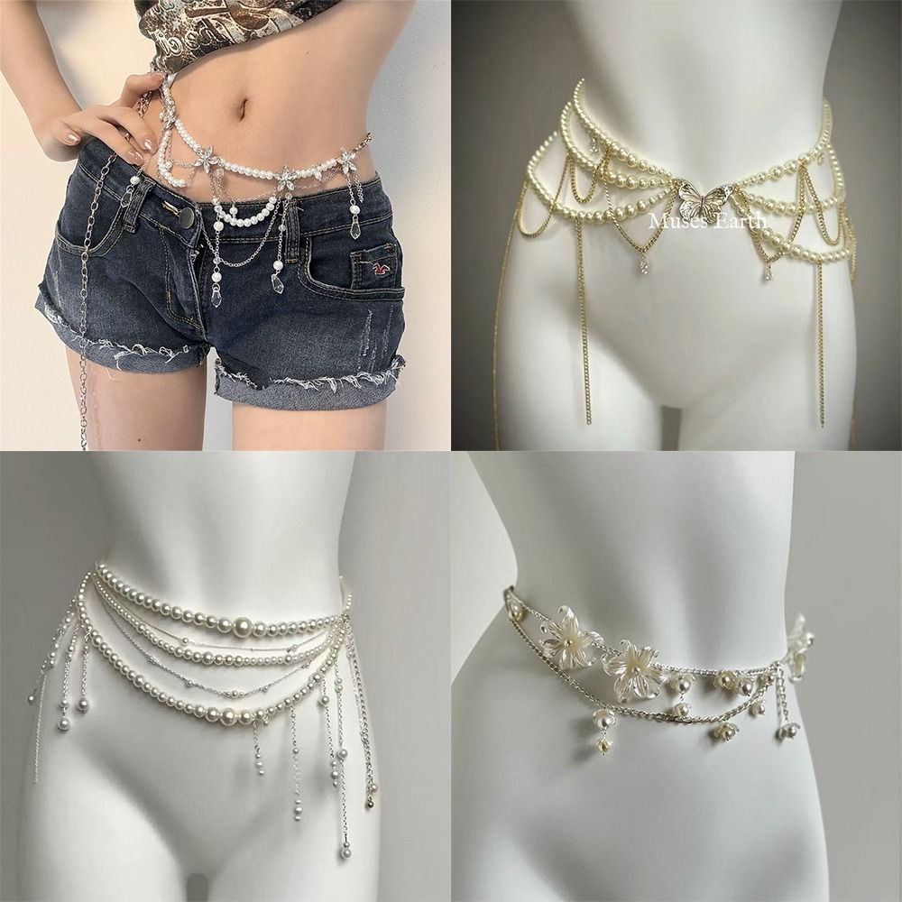 Ethnic Fashion Jewellery - أزياء أنيقة لؤلؤة الخصر سلاسل الخصر