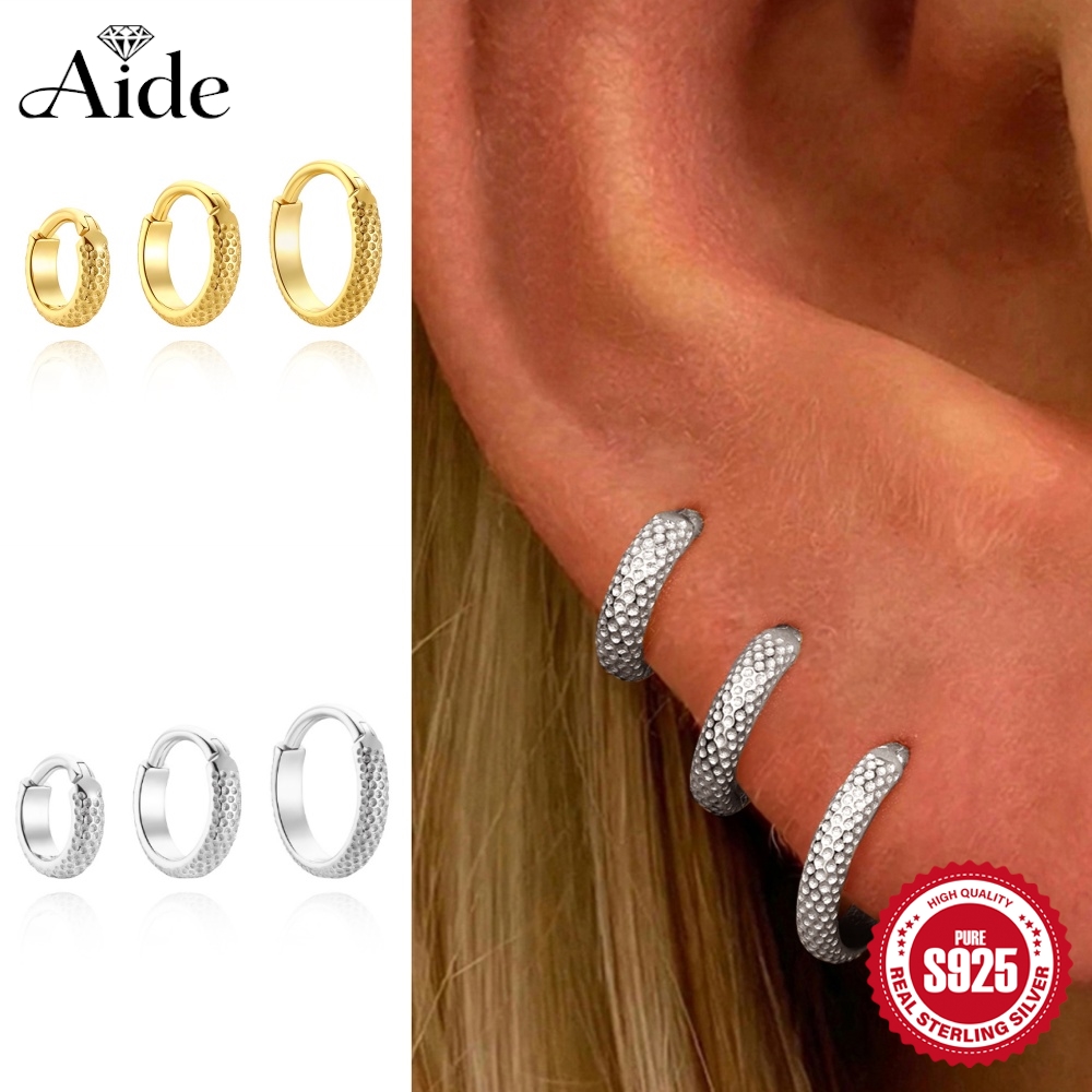 Ethnic Fashion Jewellery - أقراط AIDE من الفضة الإسترلينية عيار