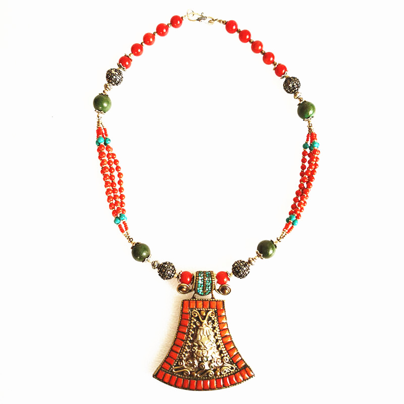 مجموعة قلادات عتيقة فاخرة من م - مراجعة Ethnic Fashion Com وسعره