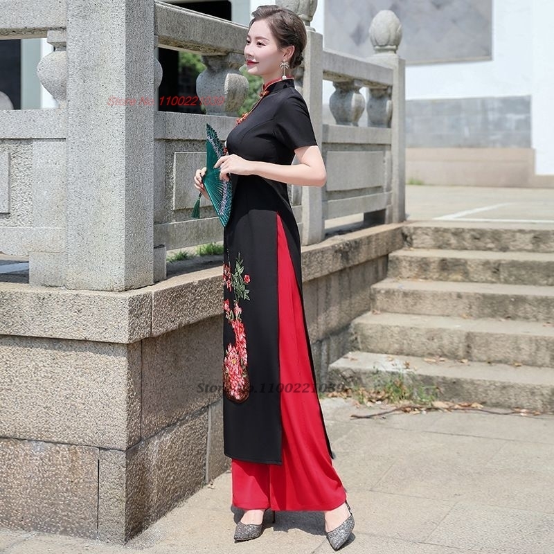 طقم فستان أوداي تقليدي فيتنامي - مراجعة Ao Dai Vietnam Dress وسعره
