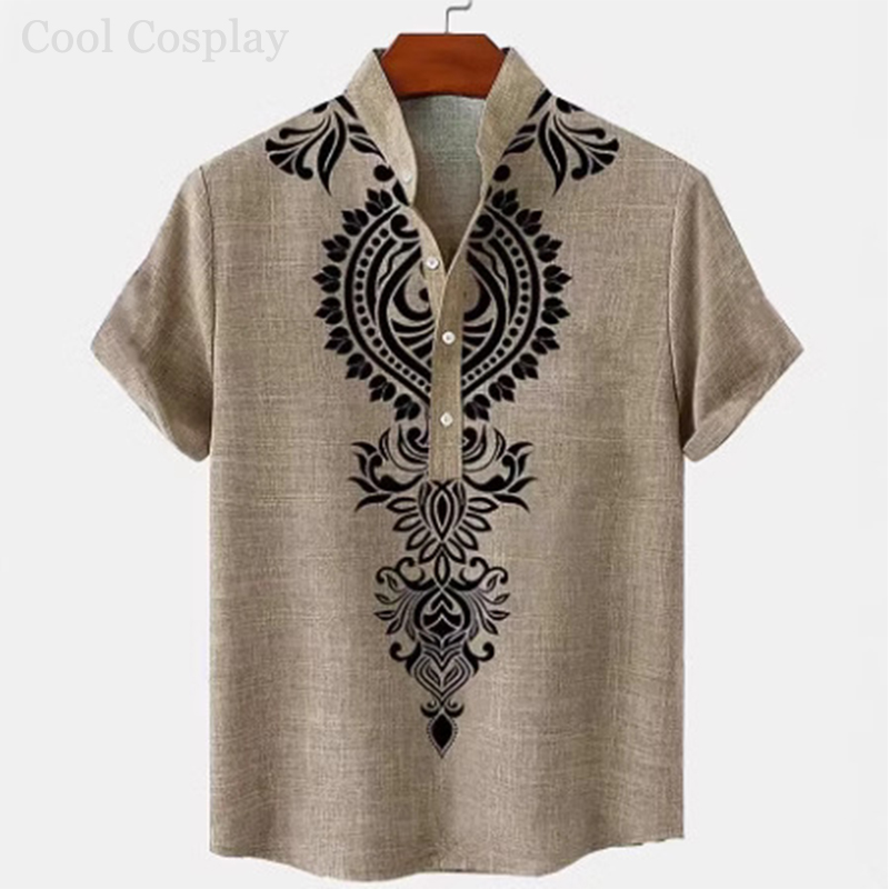 قميص هينلي رجالي بتصميم عتيق،  - مراجعة Ethnic Fashion Style وسعره