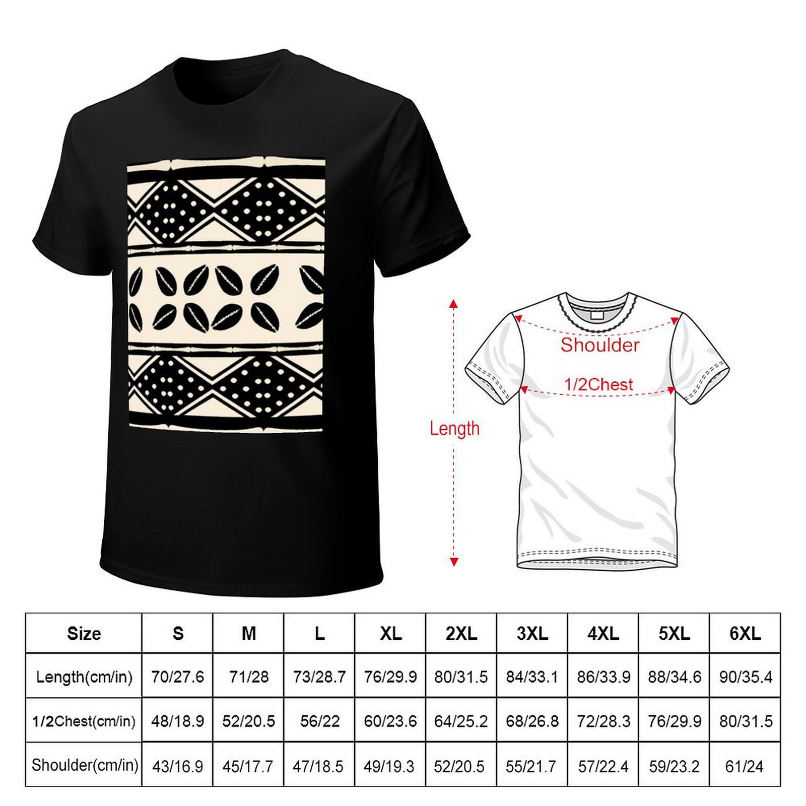 تي شيرت بنمط قماش الطين الأفري - مراجعة Mudcloth Print Top وسعره