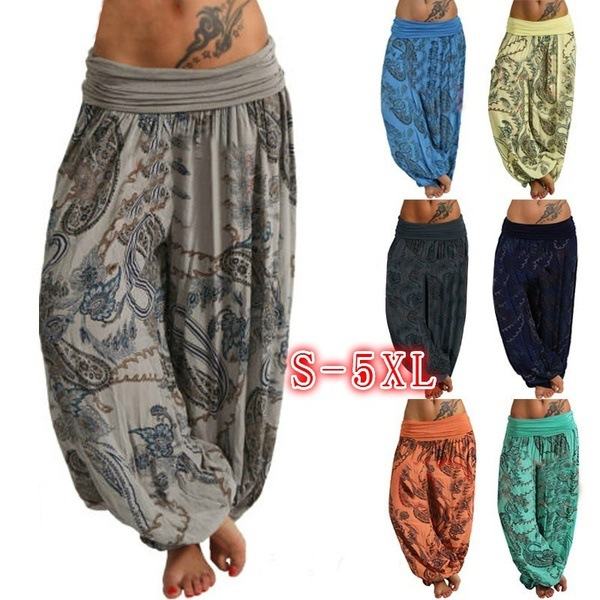 بنطلون صيفي واسع الساق بطباعة  - مراجعة Ethnic Wear In Fashion وسعره