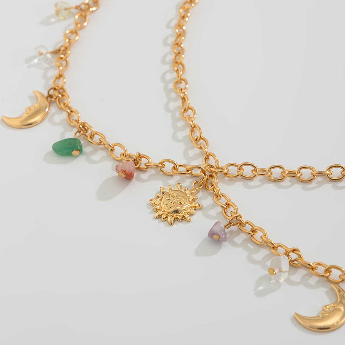 بوهو ستار القمر الشمس قلادة ال - مراجعة Ethnic Boho Fashion وسعره