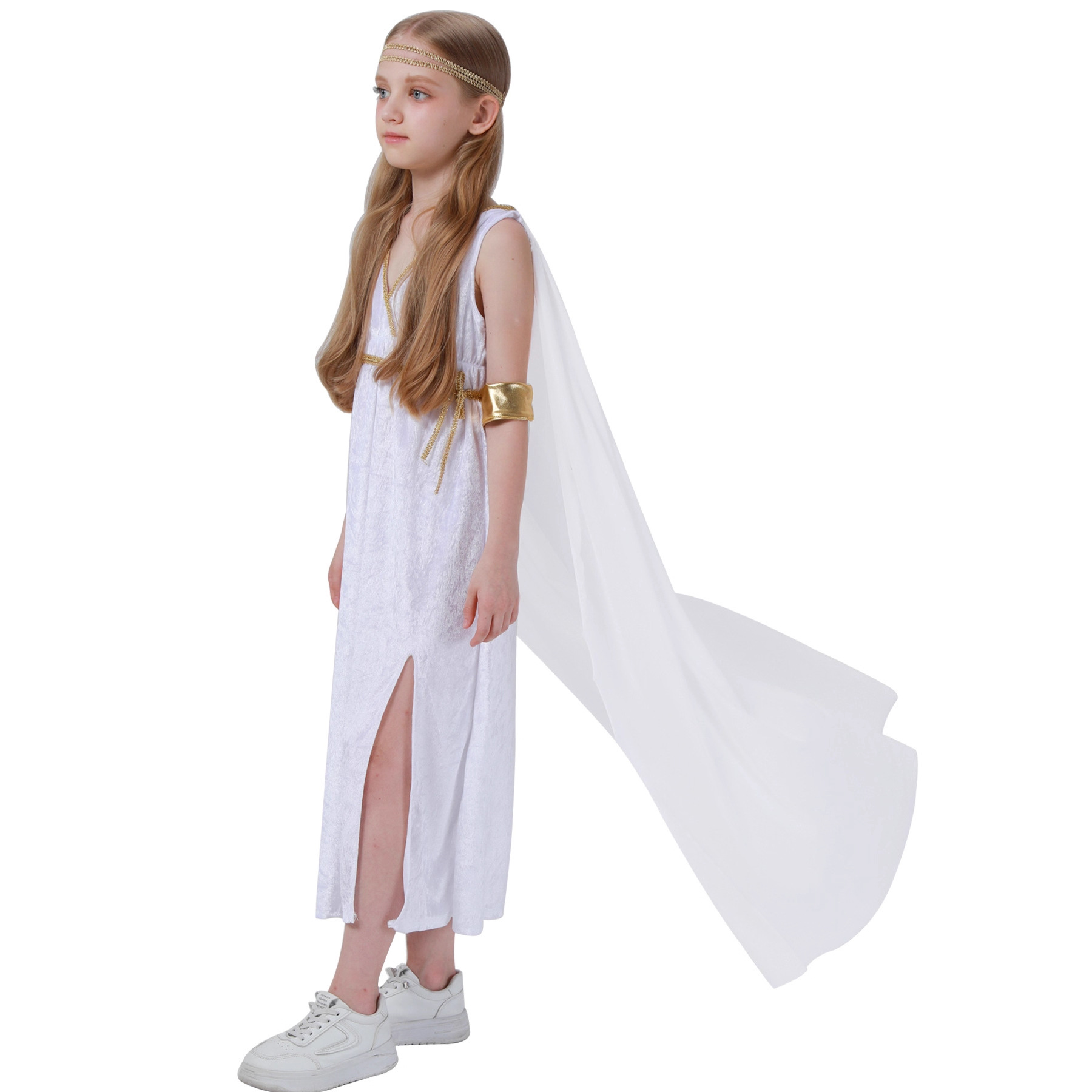 فستان أطفال أبيض بفتحة جانبية  - مراجعة Ethnic Wear In Fashion وسعره