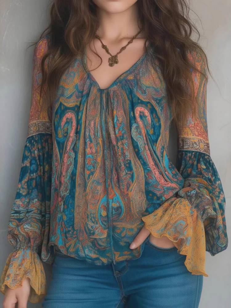 بلوزات نسائية عرقية بوهيمية عت - مراجعة Ethnic Boho Fashion وسعره