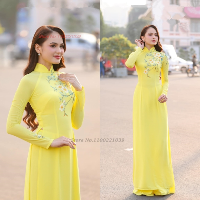  2026 التقليدية آو داي تحسين  - مراجعة Ao Dai Vietnam Dress وسعره