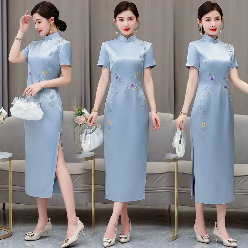 المرأة العرقية نمط Aodai شيونغ - مراجعة Ao Dai Vietnam Dress وسعره