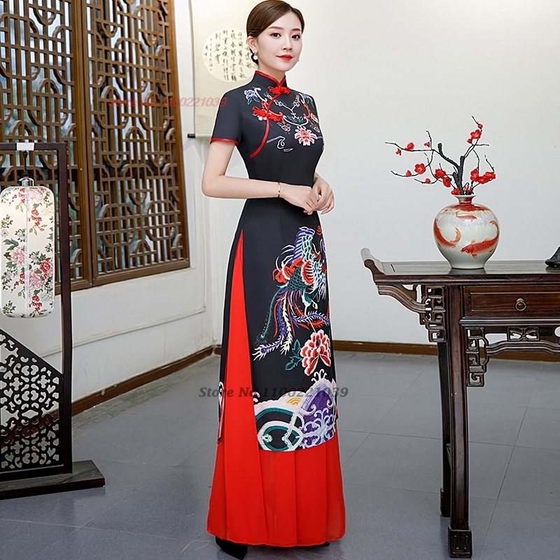 فستان تشيباو الصيني المحسن لعا - مراجعة Ao Dai Vietnam Dress وسعره