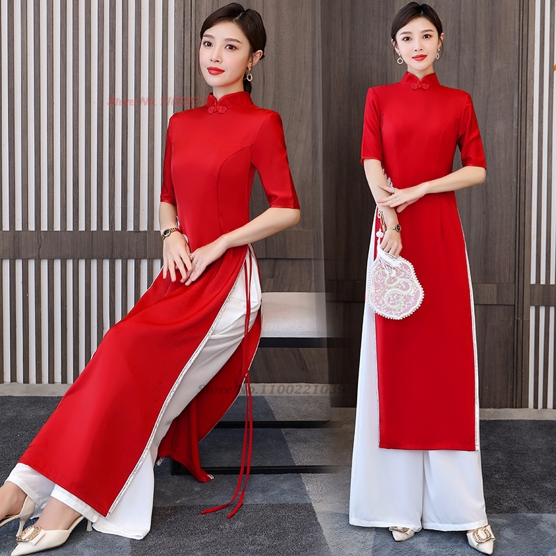فستان أوداي فيتنامي 2026 مع تط - مراجعة Ao Dai Vietnam Dress وسعره