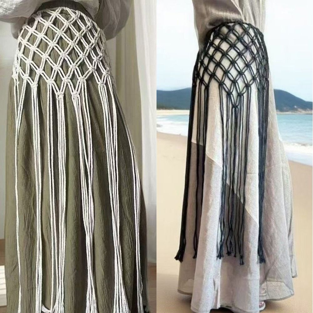 حزام خصر بوهيمي أنيق مزين بشرا - مراجعة Ethnic Boho Fashion وسعره