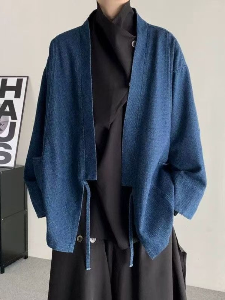 معطف دينم كلاسيكي على الطراز ا - مراجعة Haori Japanese Jacket وسعره
