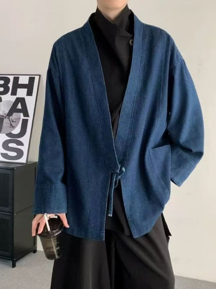 معطف دينم كلاسيكي على الطراز ا - مراجعة Haori Japanese Jacket وسعره