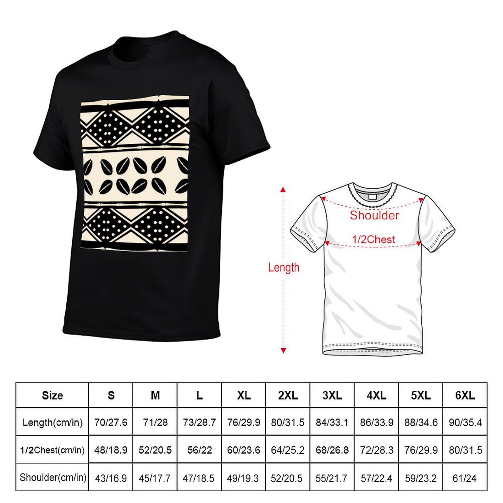 تي شيرت بنمط قماش الطين الأفري - مراجعة Mudcloth Print Top وسعره