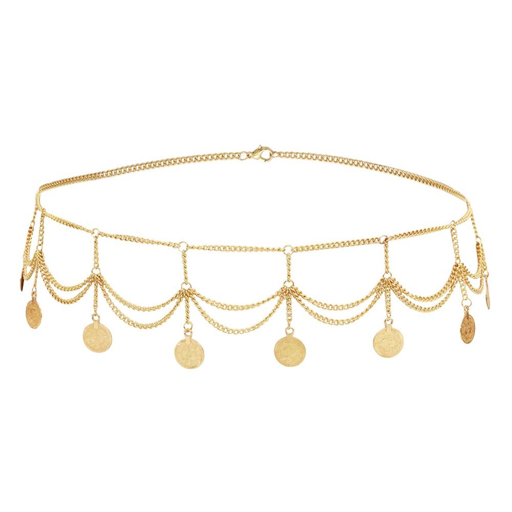 خمر عملة قلادة معدنية الجسم سل - مراجعة Ethnic Boho Fashion وسعره