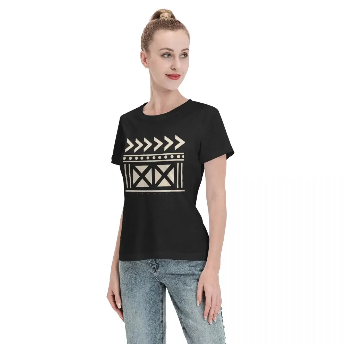 تي شيرت نسائي أفريقي من قماش ا - مراجعة Mudcloth Print Top وسعره