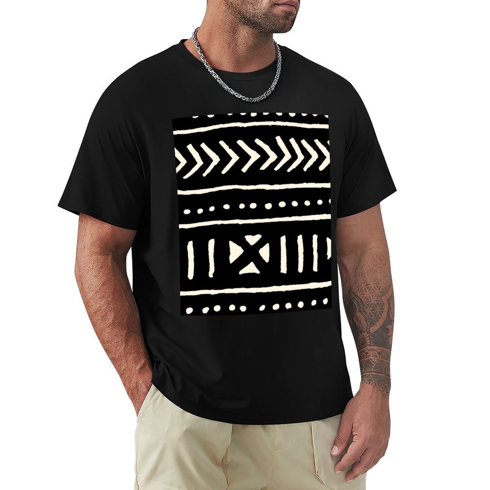 قميص تدريب رياضي خفيف الوزن من - مراجعة Mudcloth Print Top وسعره