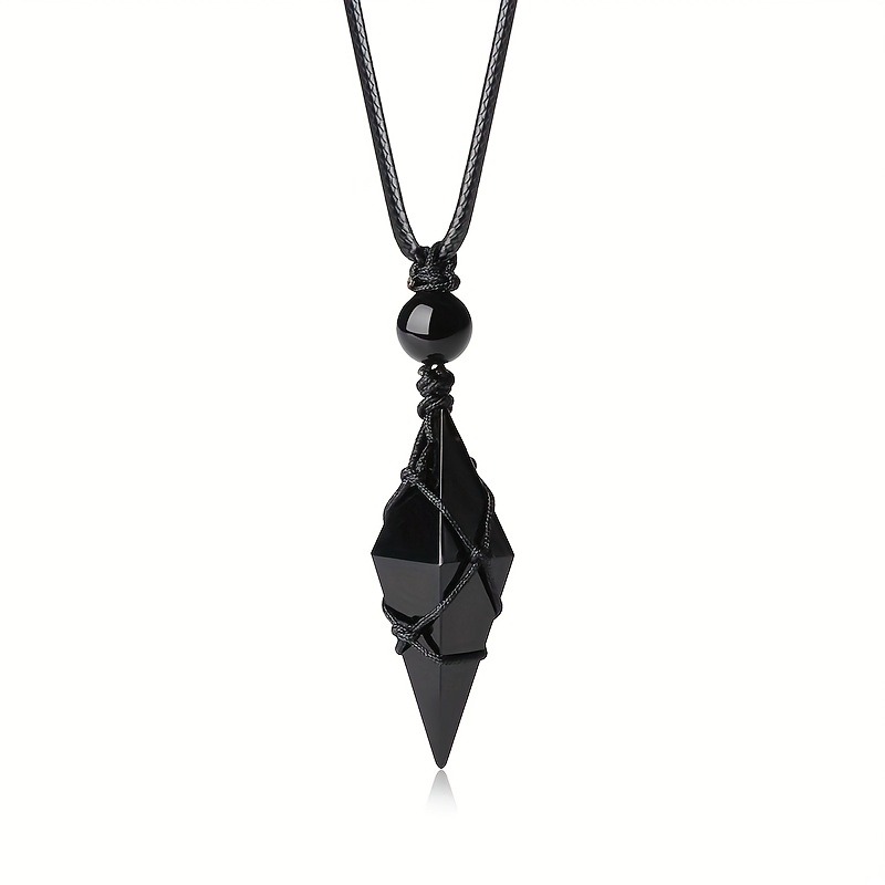 قلادة من حجر الأوبسيديان الأسو - مراجعة Ethnic Fashion Show وسعره