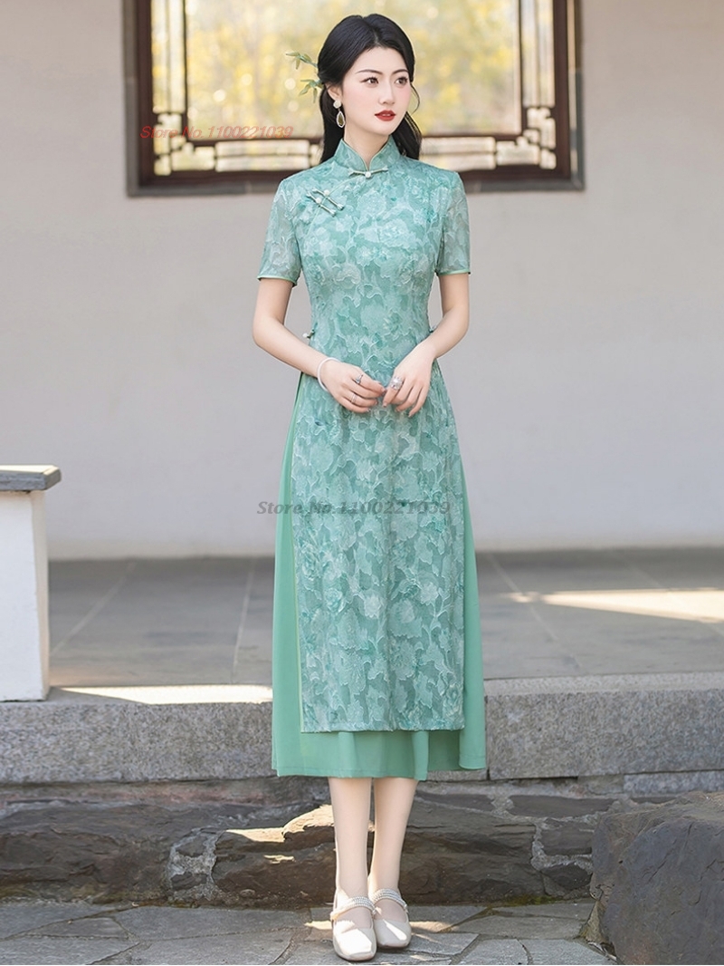  فستان أوداي فيتنامي تقليدي 2 - مراجعة Ao Dai Vietnam Dress وسعره